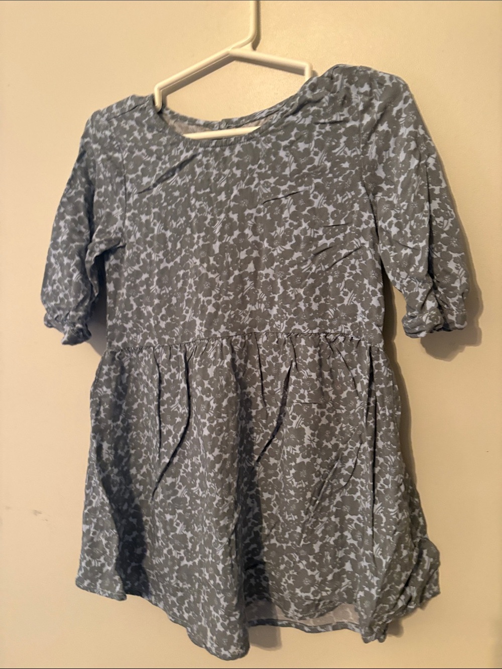 Girls' Old Navy Blue Floral Peasant Dress